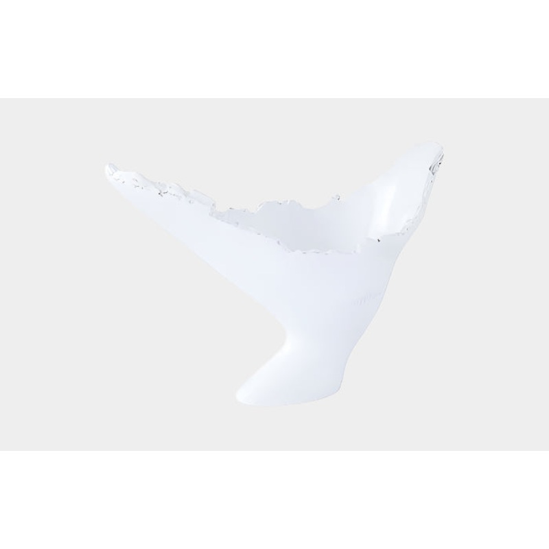 Burled Vase, Glossy White