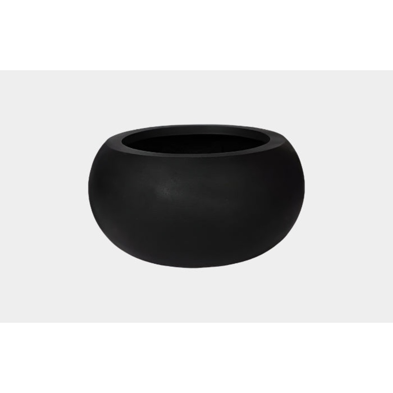Rounded Planter, Large, Black