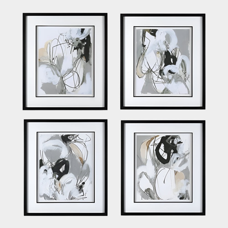 Tangled Threads Framed Prints, S/4