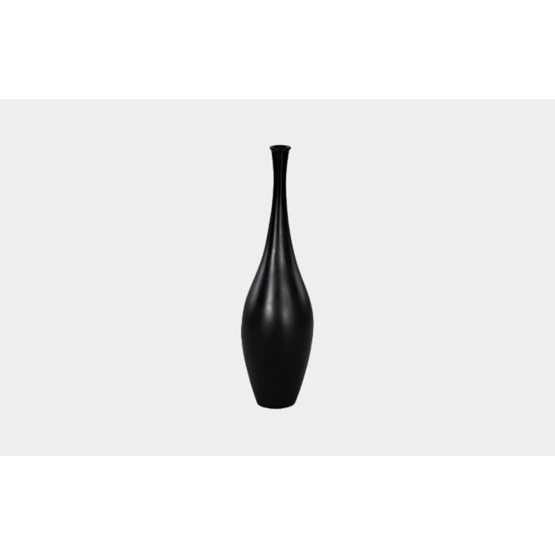 Trumpet Vase, Medium, Matte Black