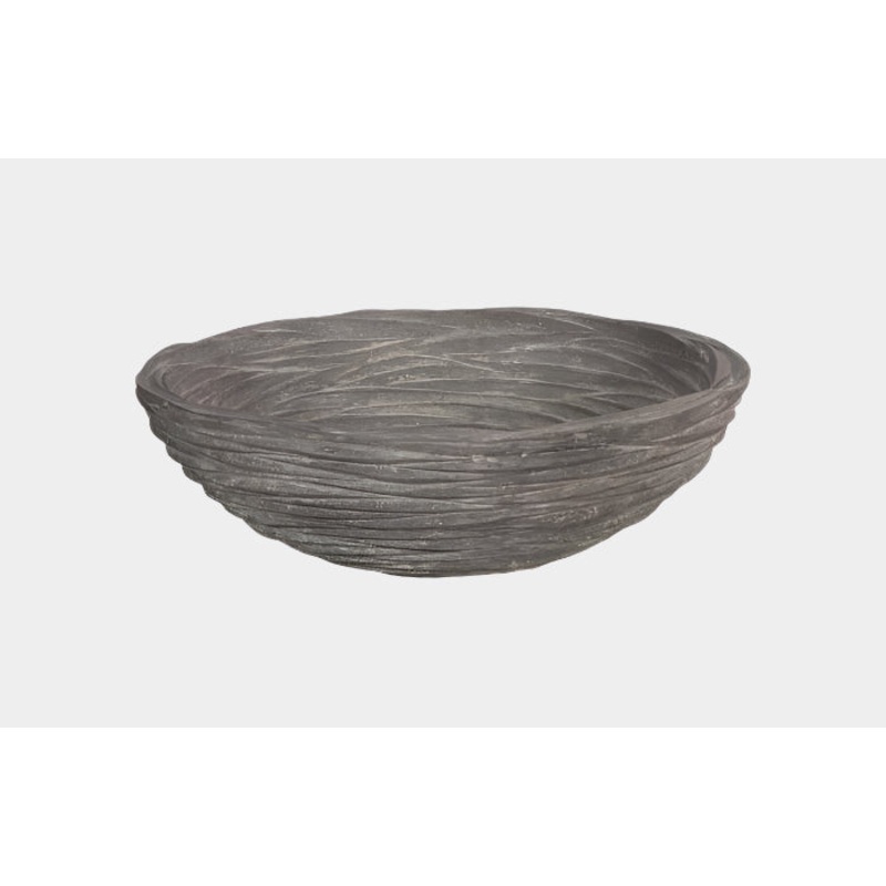 Waves Bowl, Large, Gray