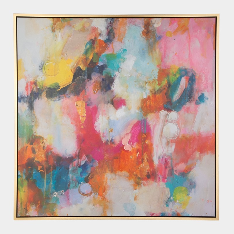 A Colorful Mindset Framed Canvas