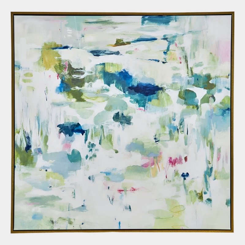 Abstract Reflections Framed Canvas