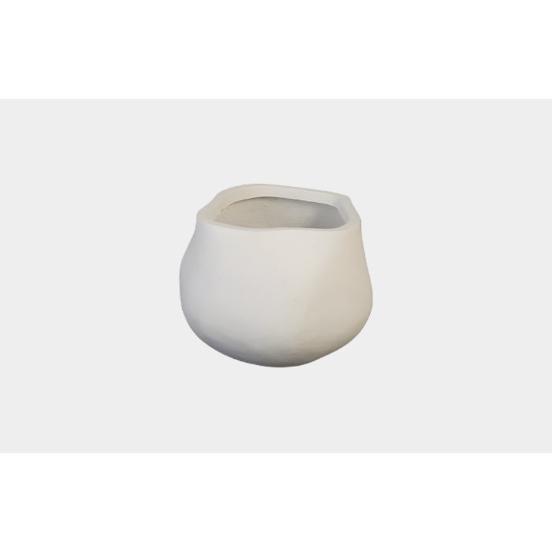 Amorphous Planter, Small, White