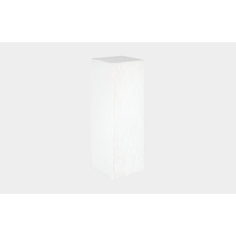 String Theory Pedestal, White Stone, Large