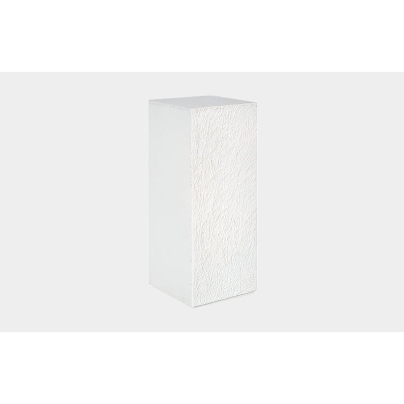 String Theory Pedestal, White Stone, Medium
