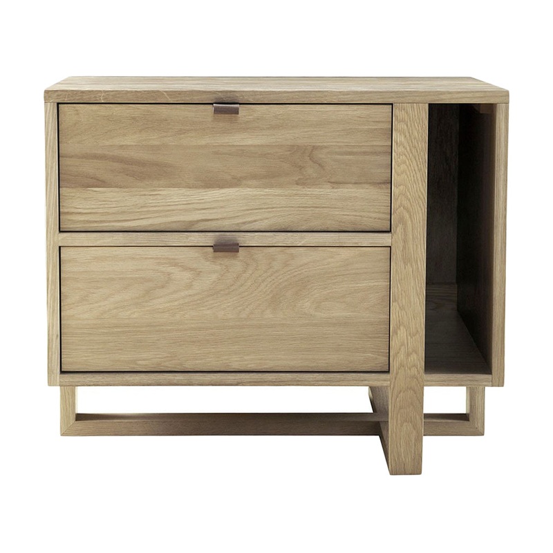 West Bros Fulton Nightstand – 2 Drawer Nightstand