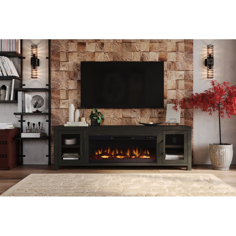 Tybee – Electric Fireplace TV Console For TVs Up To 95″ – Clove