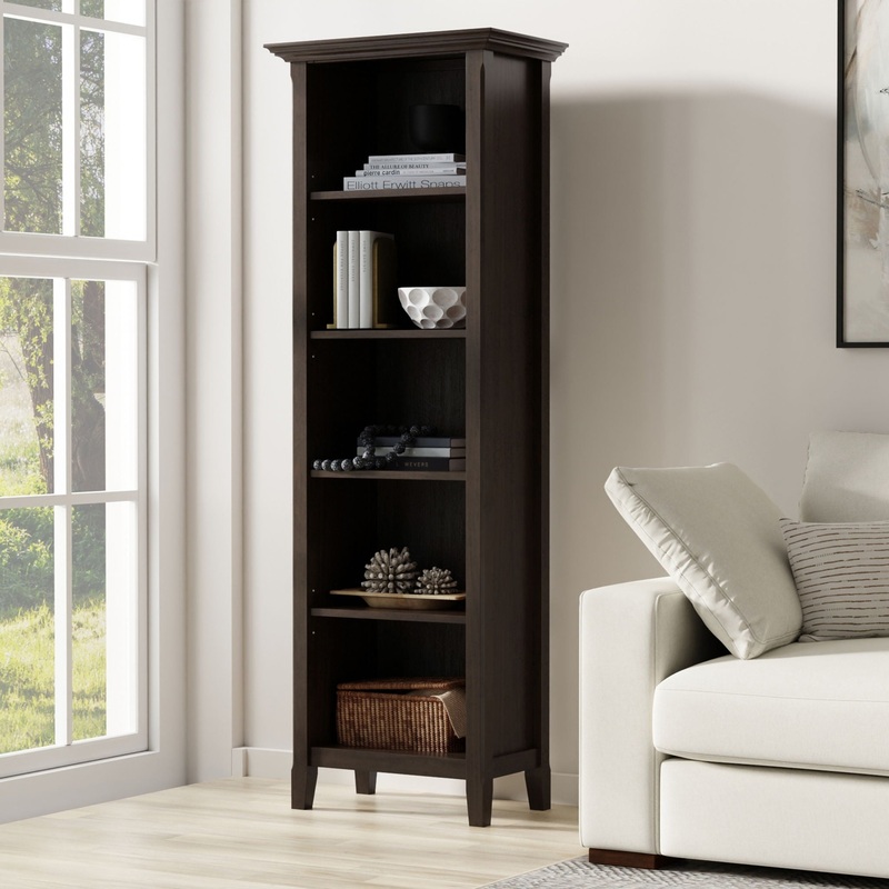 Amherst – 5 Shelf Bookcase – Brown