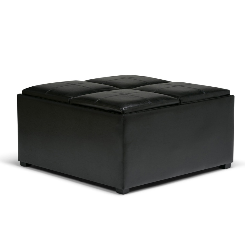 Avalon – Square Coffee Table, Storage Ottoman
