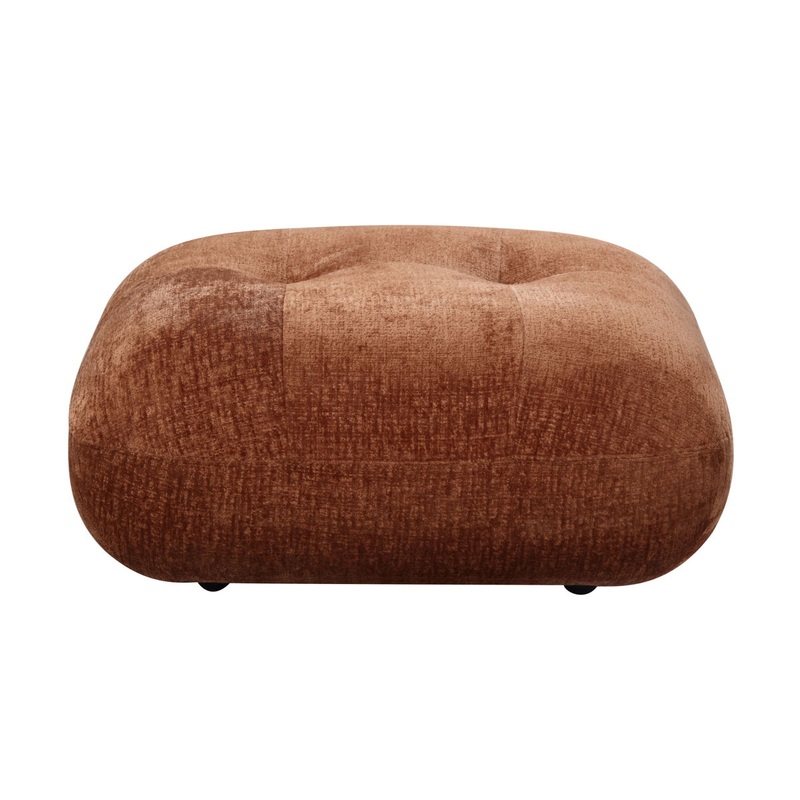 Carrick – Sandwich Mesh Ottoman – Rustic Brown