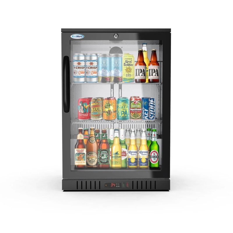 24 In. One-Door Back Bar Refrigerator – 4.1 Cu Ft. BC-1DSW-BK