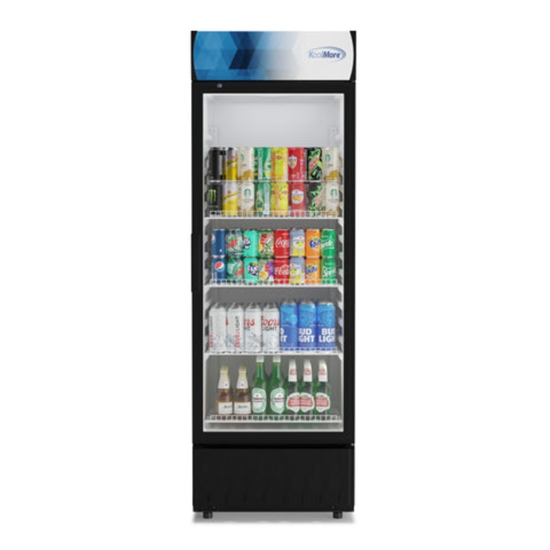 24 in. One-Door Merchandiser Refrigerator – 12 Cu Ft. MDR-1GD-12C.
