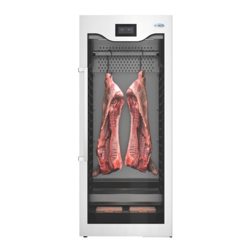 27.5 in. Commercial Dry Ager Refrigerator for Meat Featuring Hanging Rack with Hooks, Charcoal Filter, and Antimicrobial Lining, 17 Cu. Ft. (KM-AGER17)