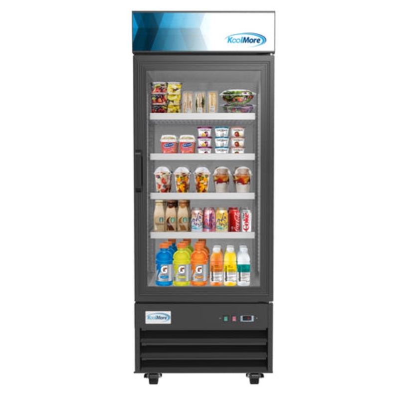 28 in. One-Door Merchandiser Refrigerator – 23 Cu Ft. MDR-1GD-23C