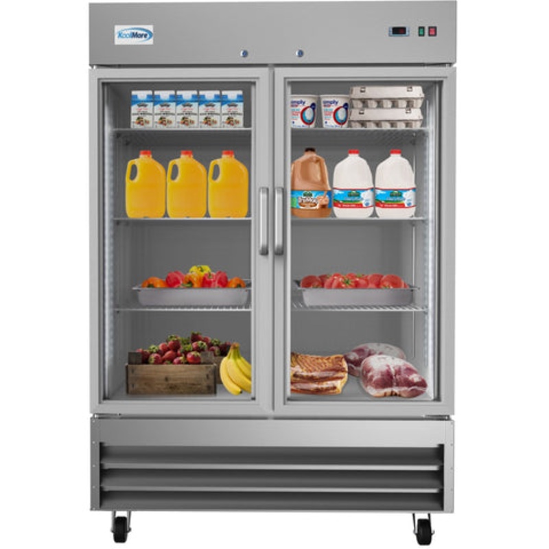 54 in. Two-Door Reach-In Refrigerator – 47 Cu Ft. RIR-2D-GD