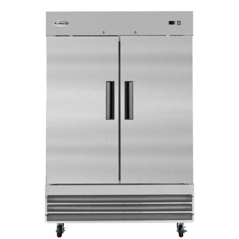 54 in. Two-Door Reach-In Refrigerator – 47 Cu Ft. RIR-2D-SS