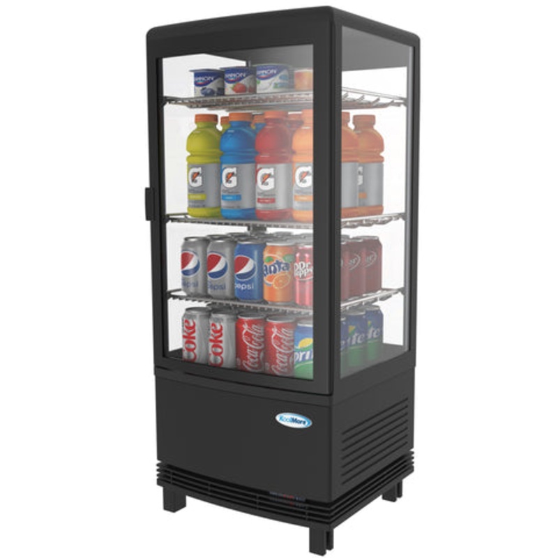 17 in. Black Countertop Display Refrigerator – 3 Cu Ft. CDCU-3C-BK