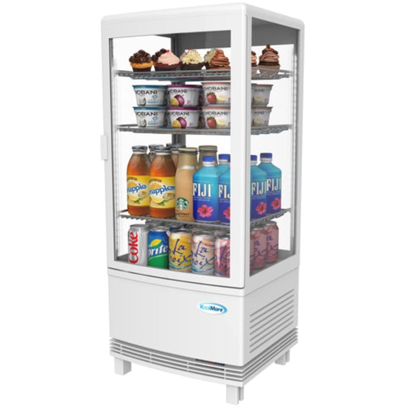 17 in. White Countertop Display Refrigerator – 3 Cu Ft. CDCU-3C-WH