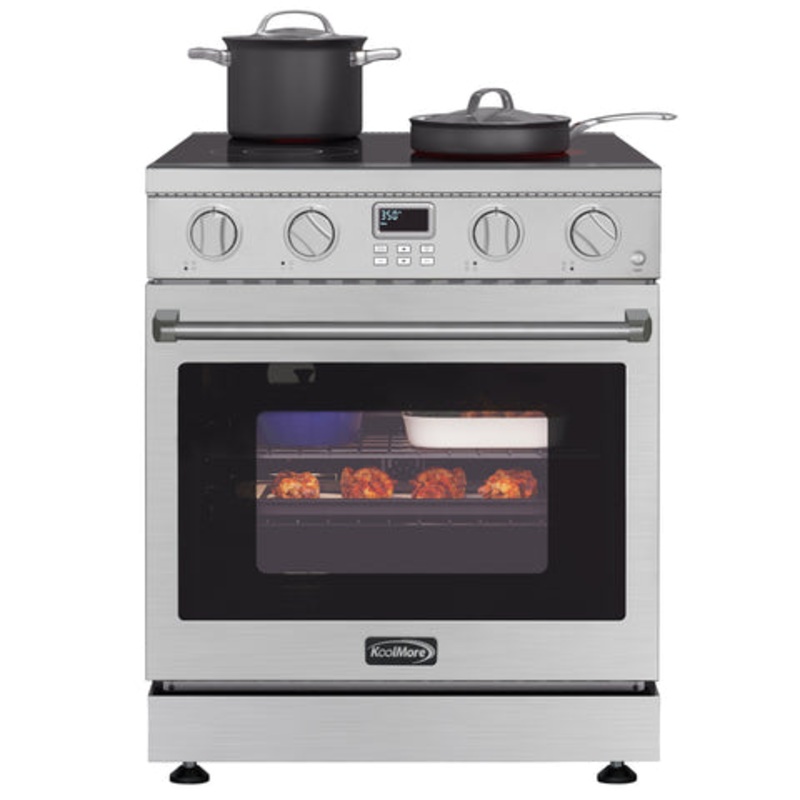 30 in. Professional Electric Range with 14900W of Power, 240V in Stainless-Steel (KM-EPR-30AP-SS)