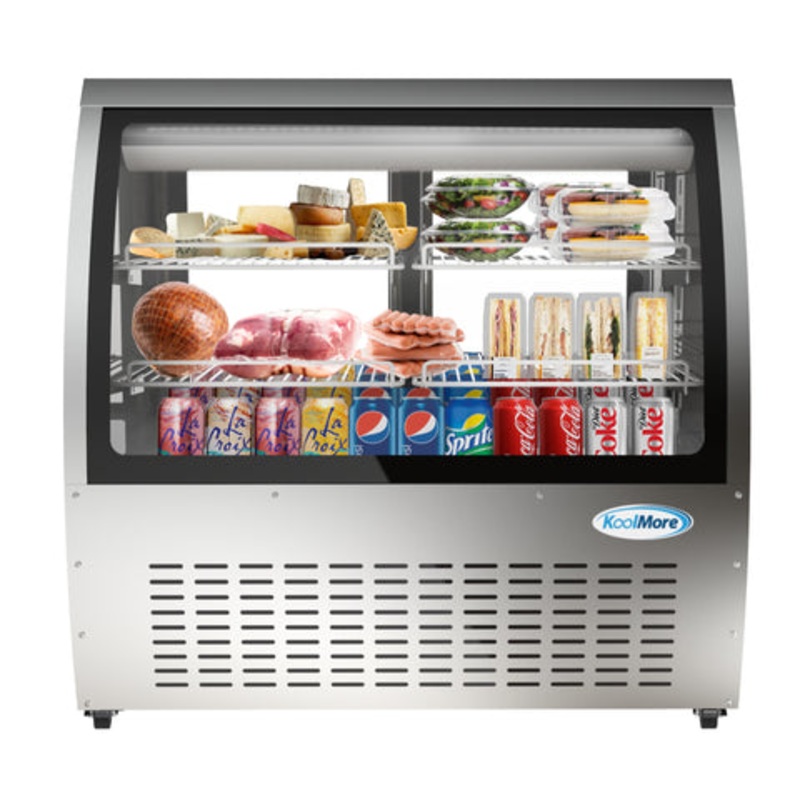 47 in. Deli Display Refrigerator – 18 Cu Ft. RD18C-SS.