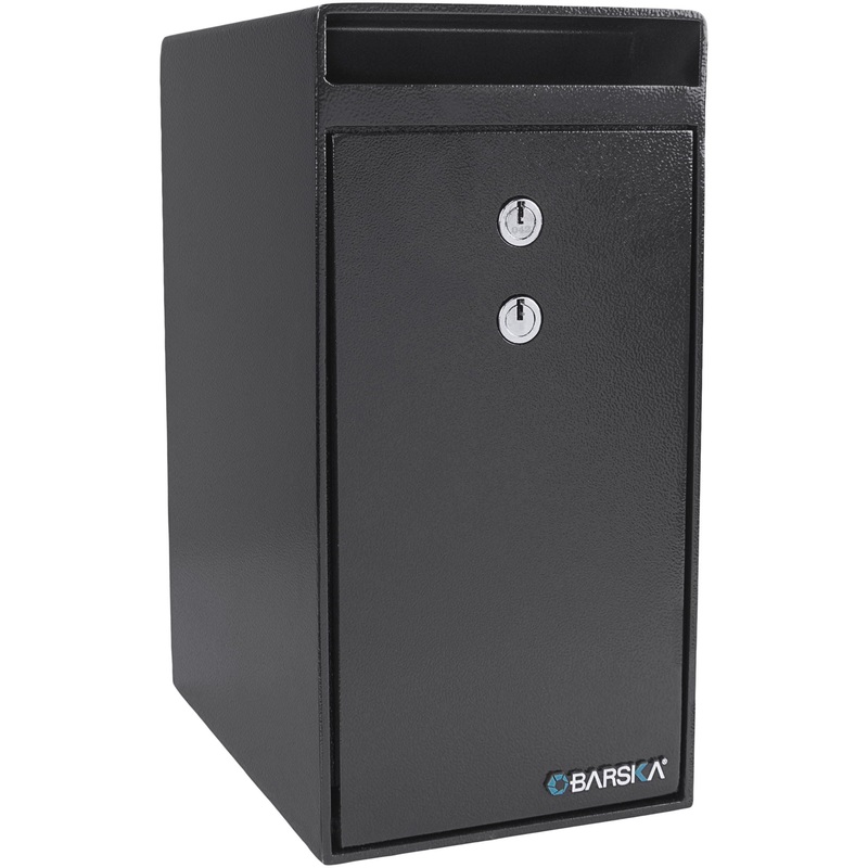 0 27 Cu Ft Dual Key Depository Safe – Black
