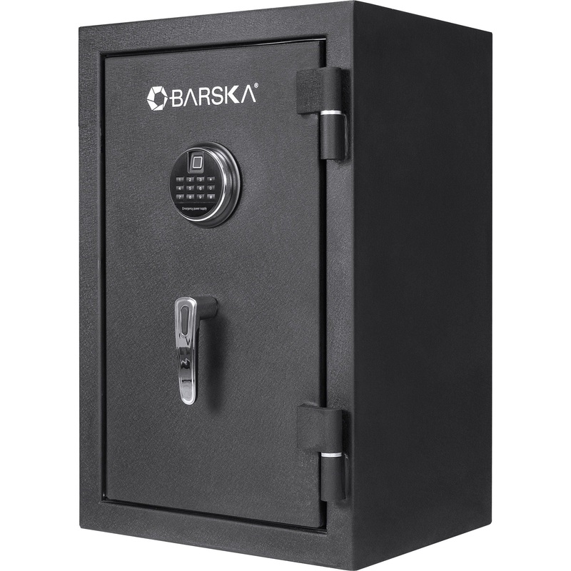 2.02 Cubic Ft Biometric Keypad Fire Resistant Safe – Black
