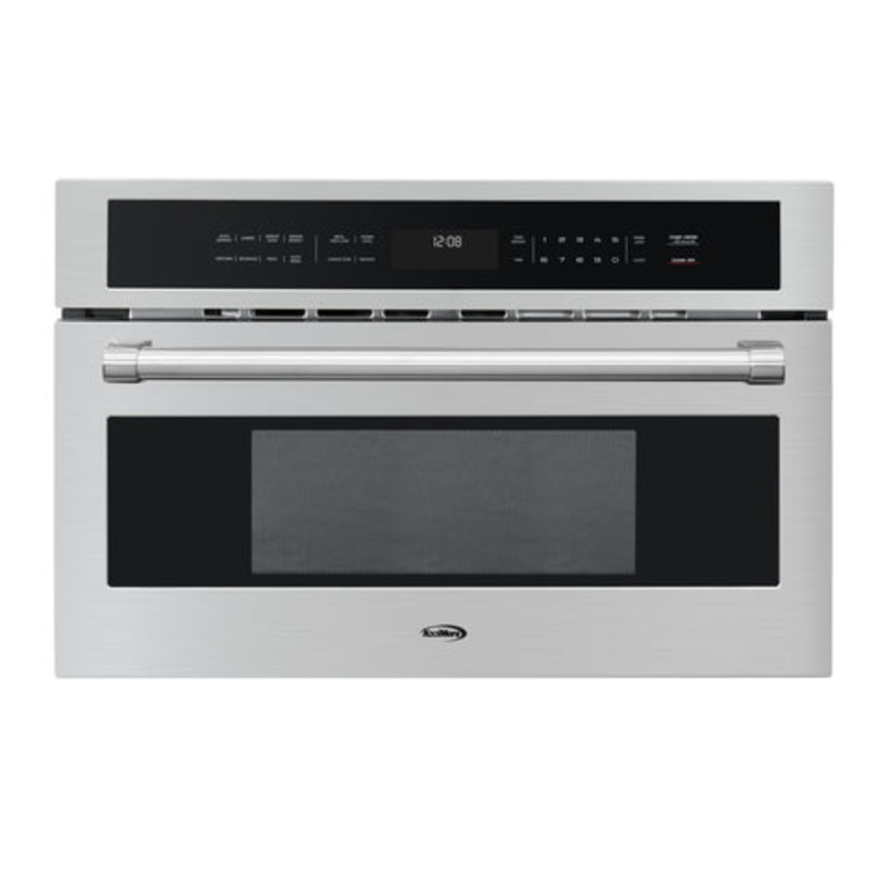 30 in. Built-In Microwave with Convection Oven and Air Fryer, 1.6 cu. ft. Capacity in Stainless-Steel (KM-CWO30-SS)