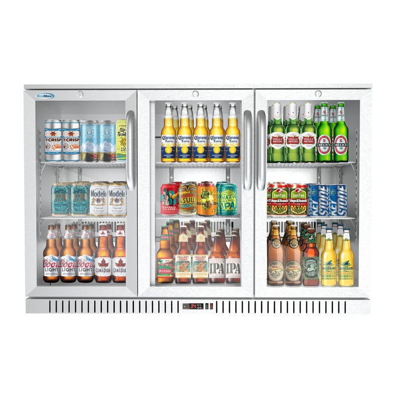 53 in. Three-Door Back Bar Refrigerator – 11 Cu Ft. BC-3DSW-SS