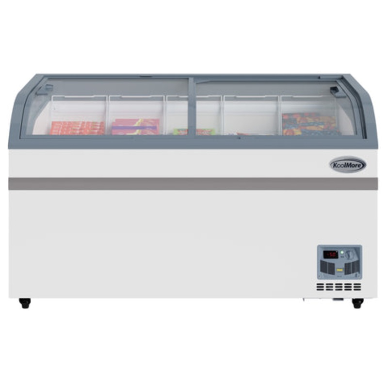 58 Inch Manual Defrost Island Chest Freezer in White, 14 cu. ft. (KM-ISCF-58MD)