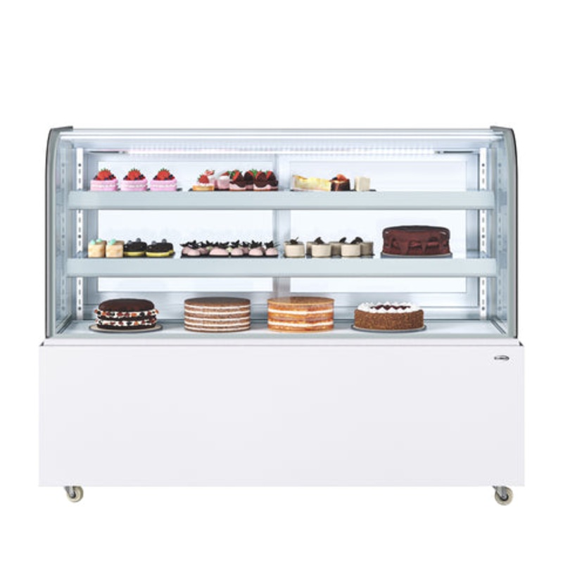 60 in. Refrigerated Bakery Display Case, 17.6 cu. ft. in White (KM-CDHF-17C-WH)