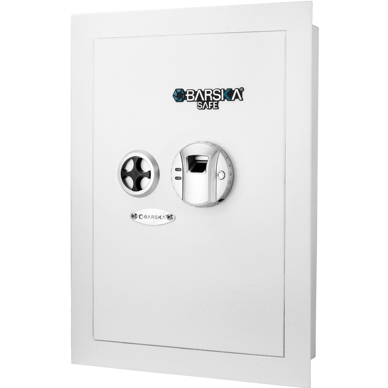 Biometric Wall Safe – White
