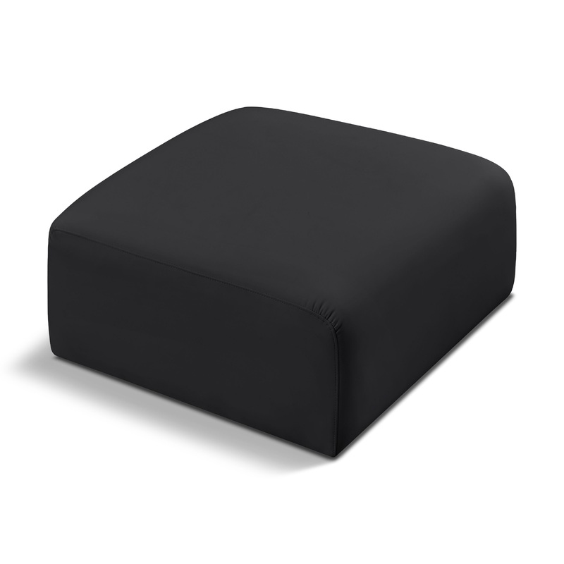 Arc – Faux Leather Ottoman