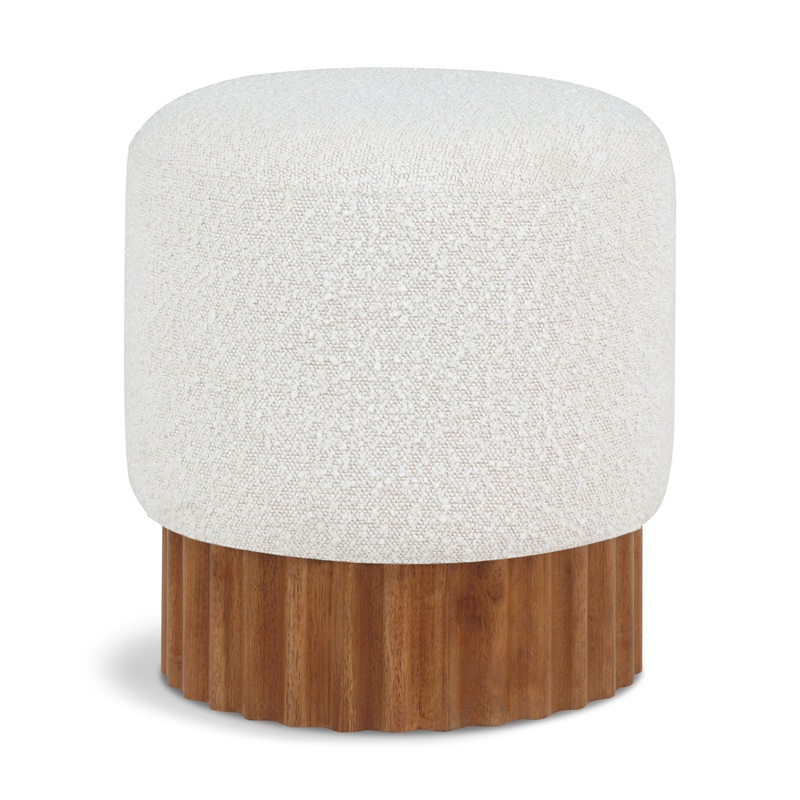 Veranda – Ottoman / Stool With Brown Base