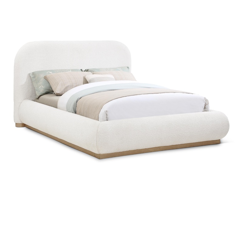 Vaughn – Boucle Bed With Natural Base