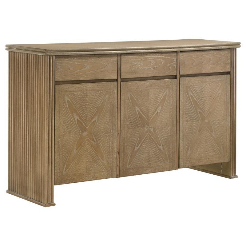 Adina – 2-Door Sideboard Server – Distressed Light Brown
