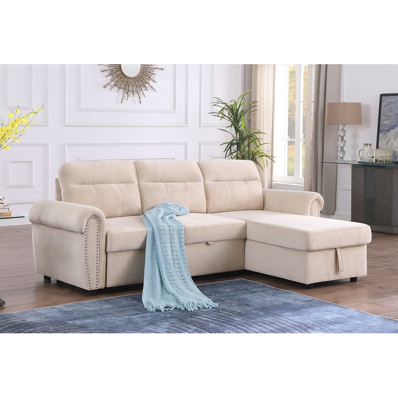 Ashton – Reversible Sleeper Sectional Sofa Chaise