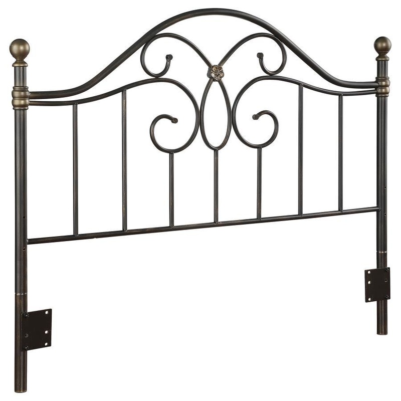Bailey – Metal Queen / Full Open Frame Headboard – Black