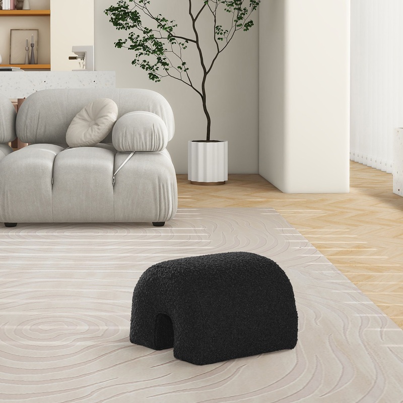Bridge – Arched Upholstered Footstool Ottoman