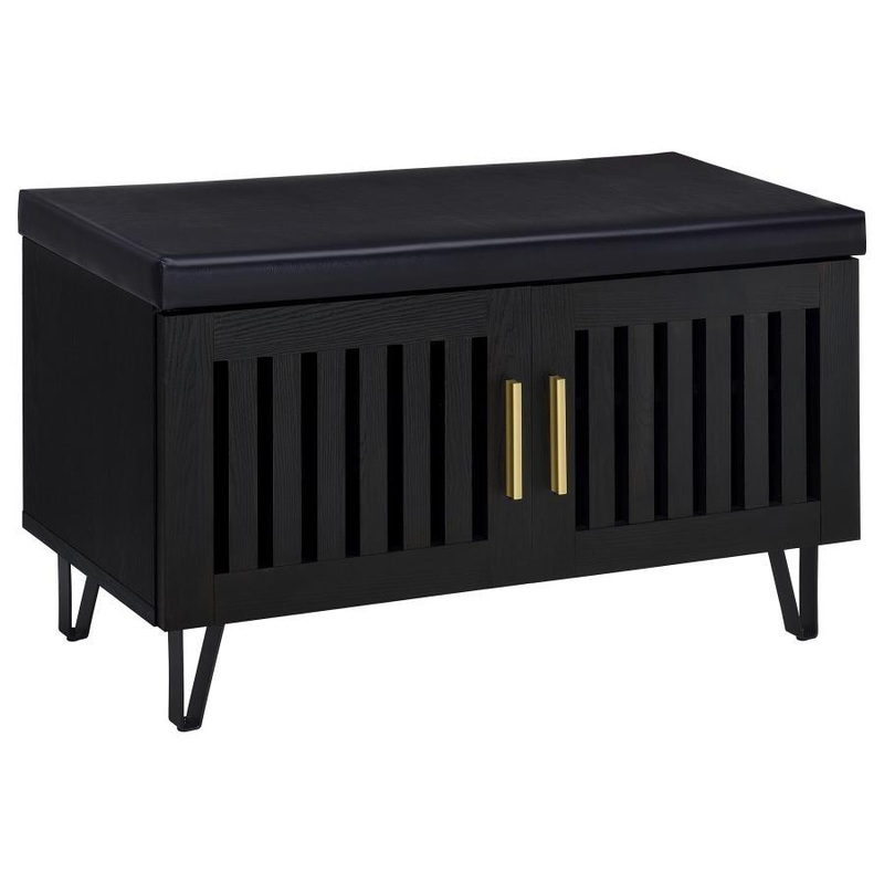 Brixton – 2-Door Padded Entryway Shoe Storage Bench