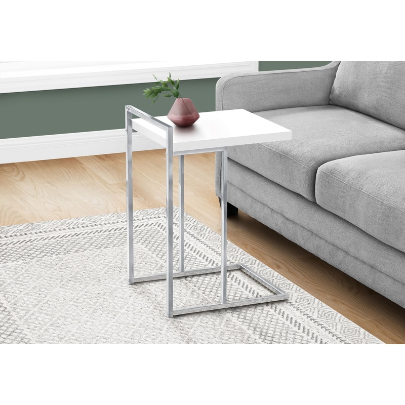 Accent Table, C – Shaped, Contemporary & Modern