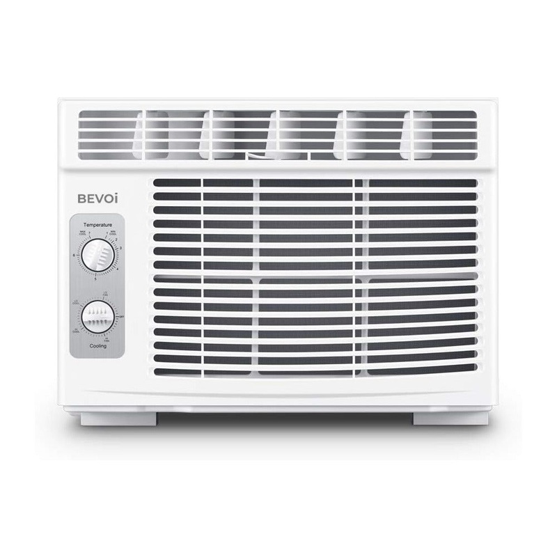 Bevoi 5,000 BTU Window Air Conditioner with Remote BEV05WiNMiD | 115V 15A in White