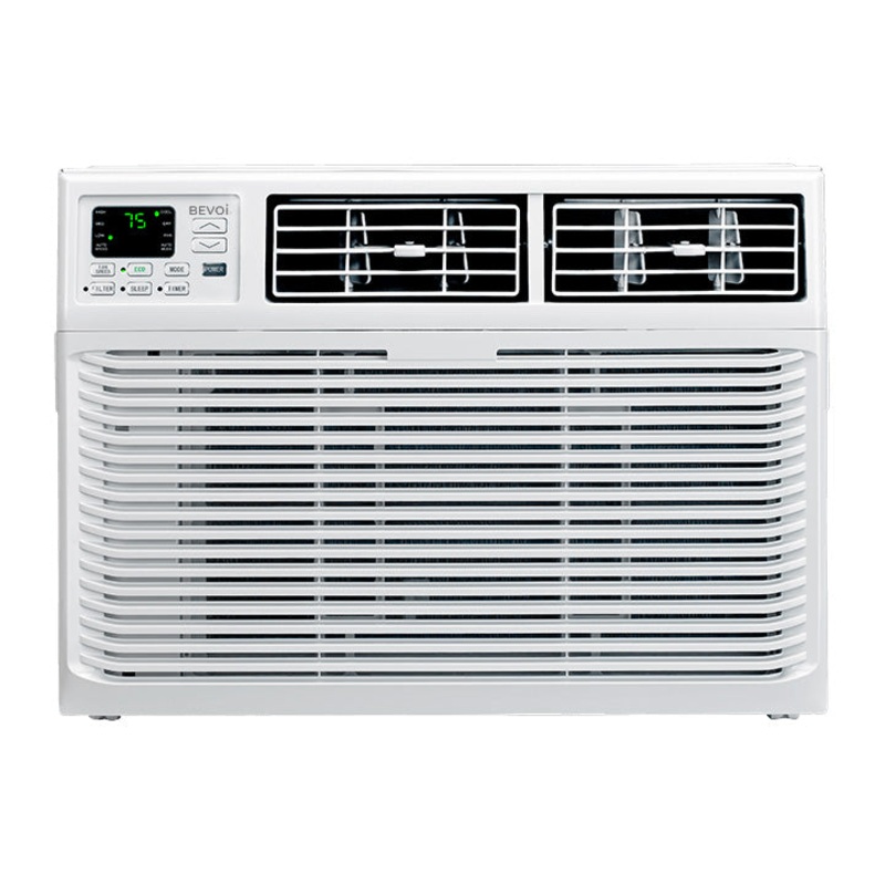 Bevoi BEV12WiNHFMID 12,000 BTU Window Air Conditioner Heat and Cool 220V 20A in White