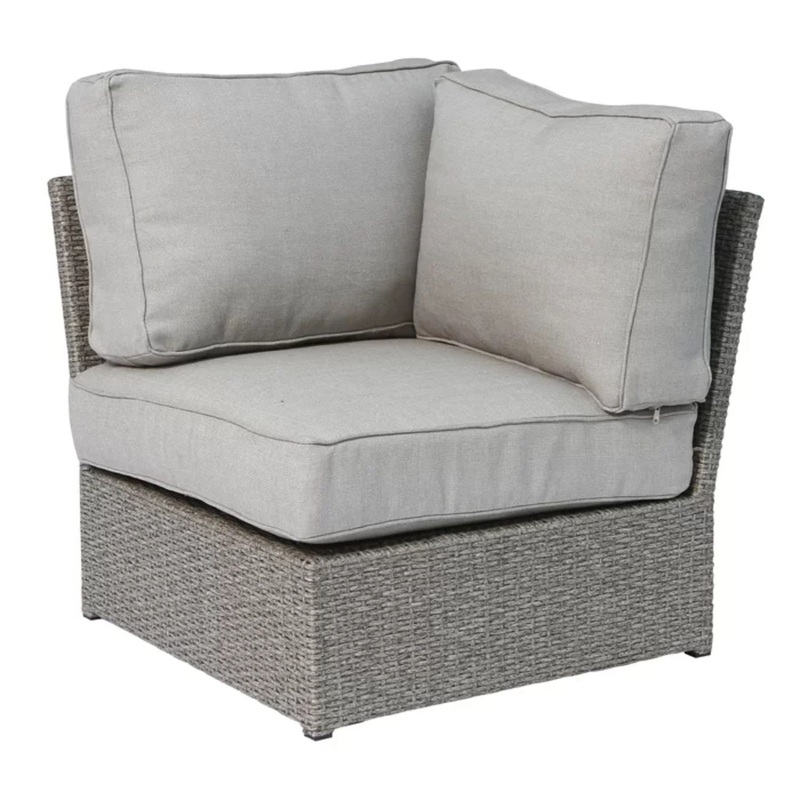 Shick – Corner Wedge Patio Chair With Cushions