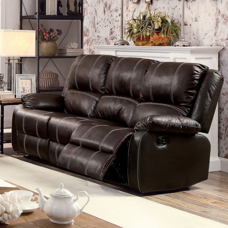 Zuriel – Synthetic Leather Recliner Sofa