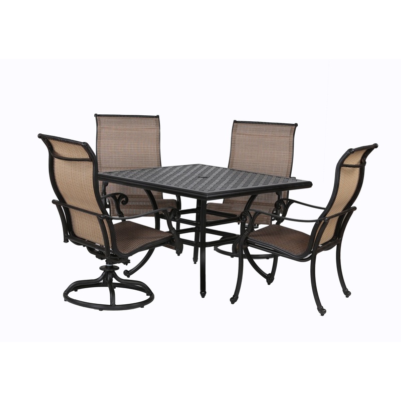 5 Piece Dining Set – Antique Bronze