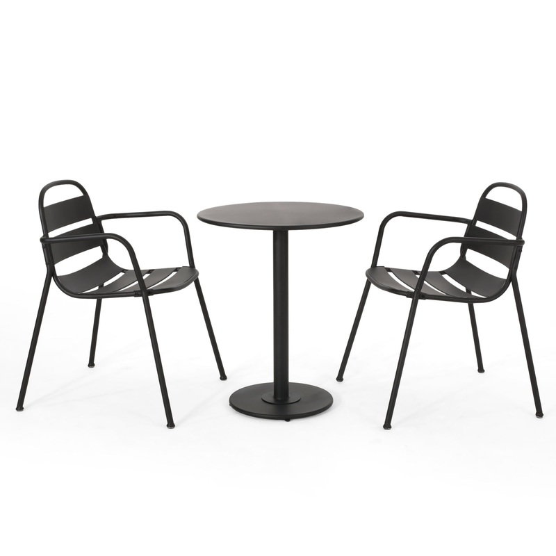 Terra Nova – Bistro Set – Matte Black