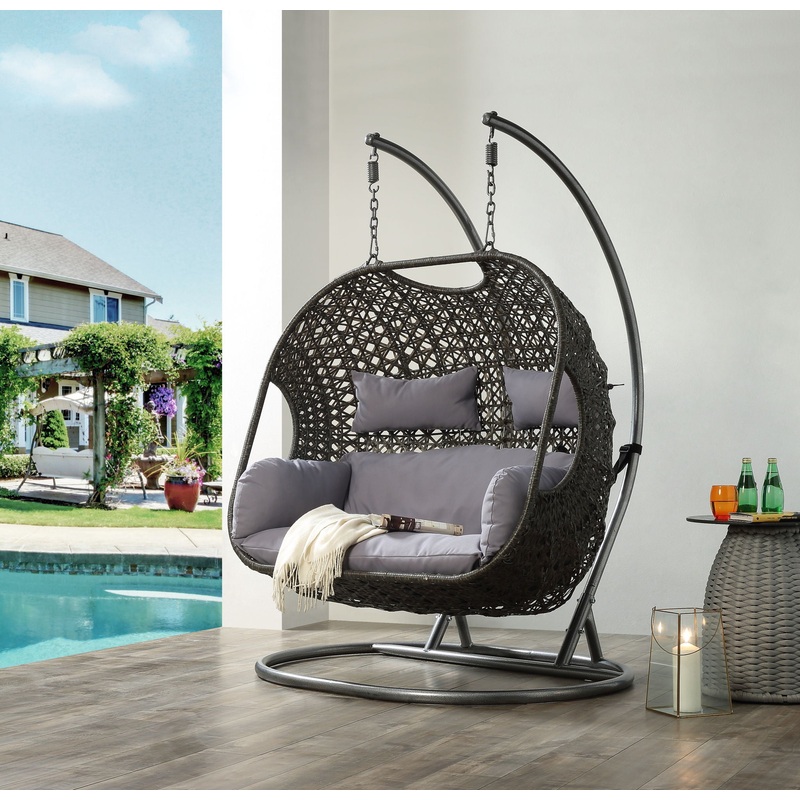 Vasant – Wicker Hanging Chair – Gray