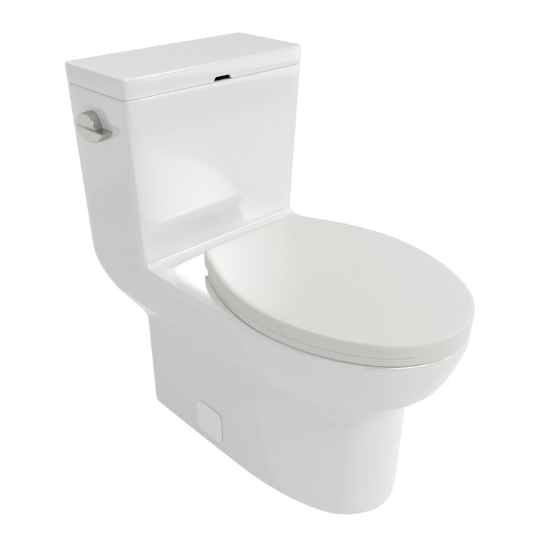 1 Piece Toilet & Soft Closing Seat – White