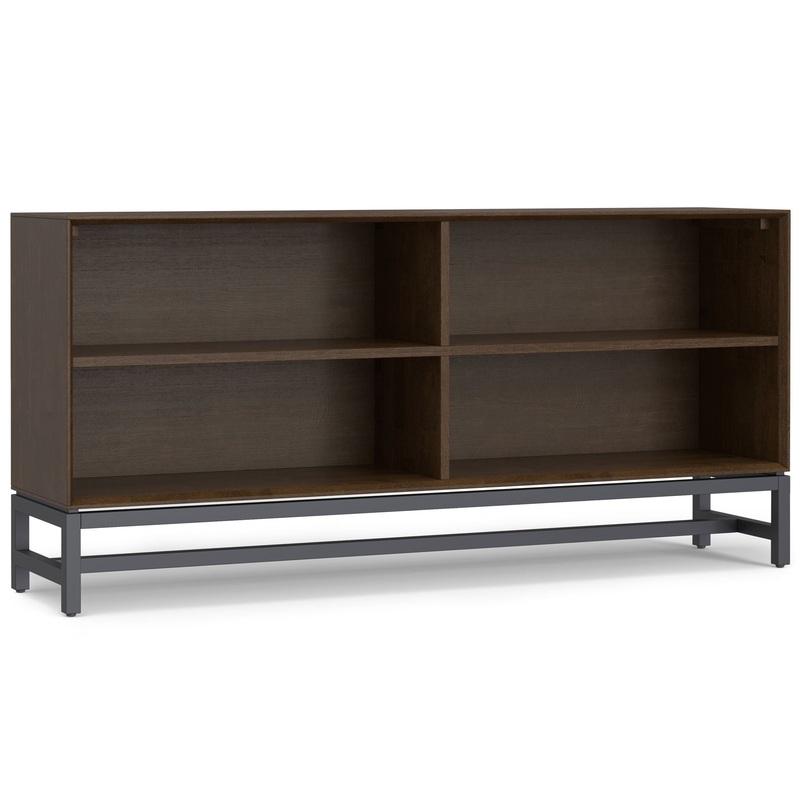 Banting – Low Wide Bookcase – Walnut Brown